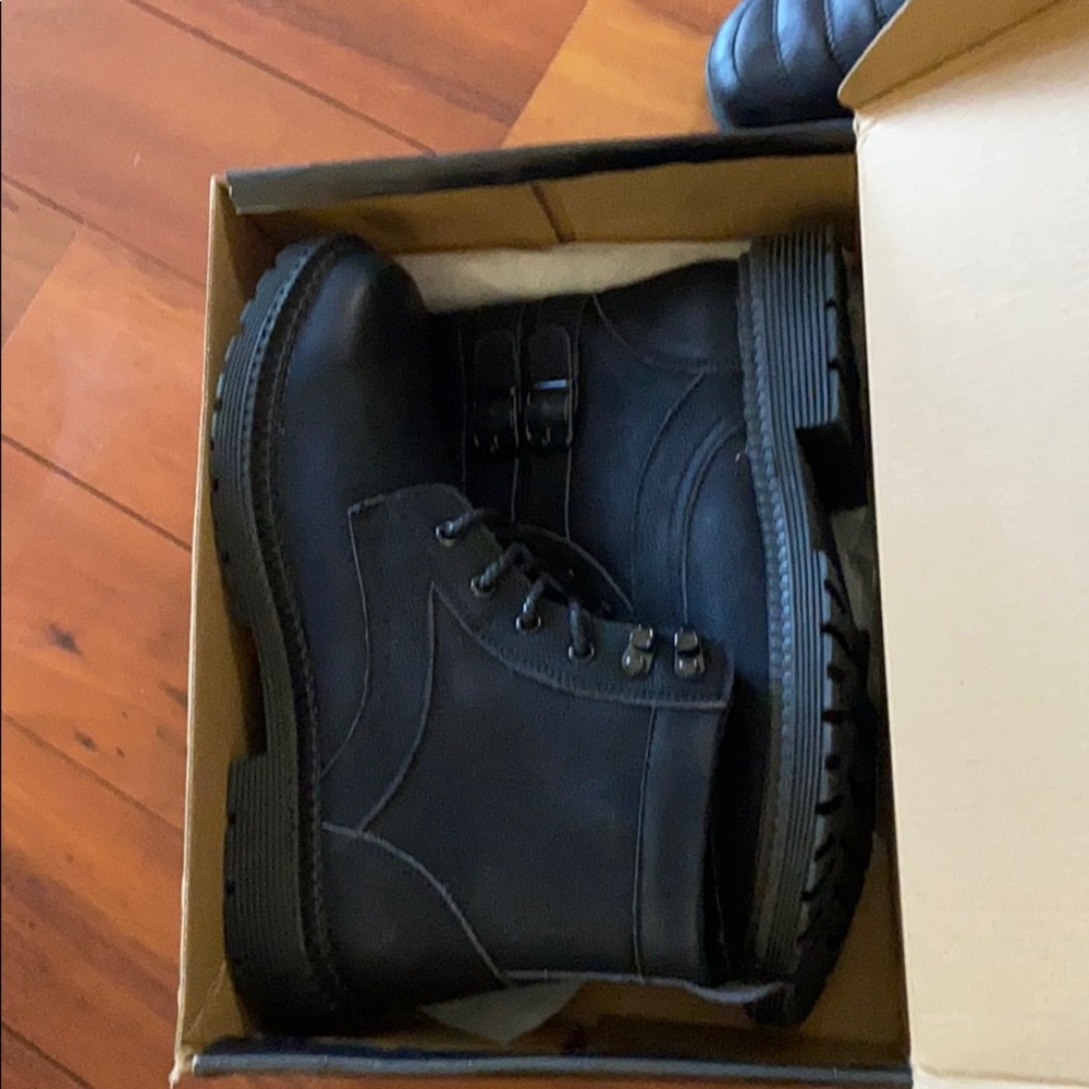 KELYR Mens Combat Boots